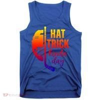 Ice Hockey Hat Trick Kinda Day Christmas Ice Hockey Player Gift Tank Top thumb 0