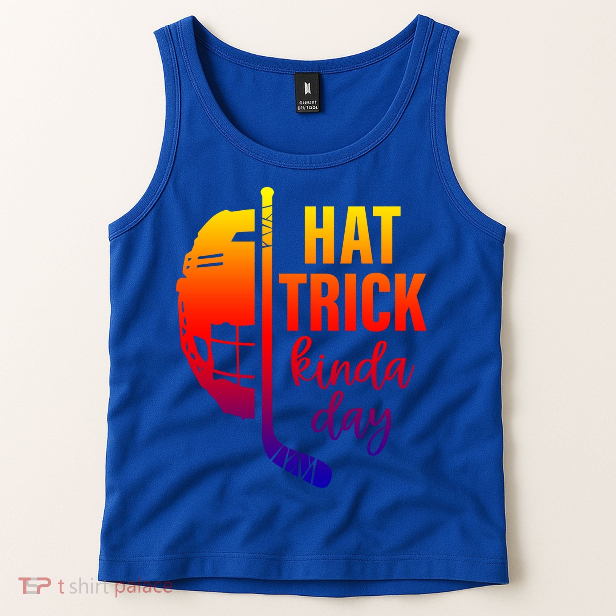 Ice Hockey Hat Trick Kinda Day Christmas Ice Hockey Player Gift Tank Top
