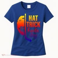 Ice Hockey Hat Trick Kinda Day Christmas Ice Hockey Player Gift Women's T-Shirt thumb 0