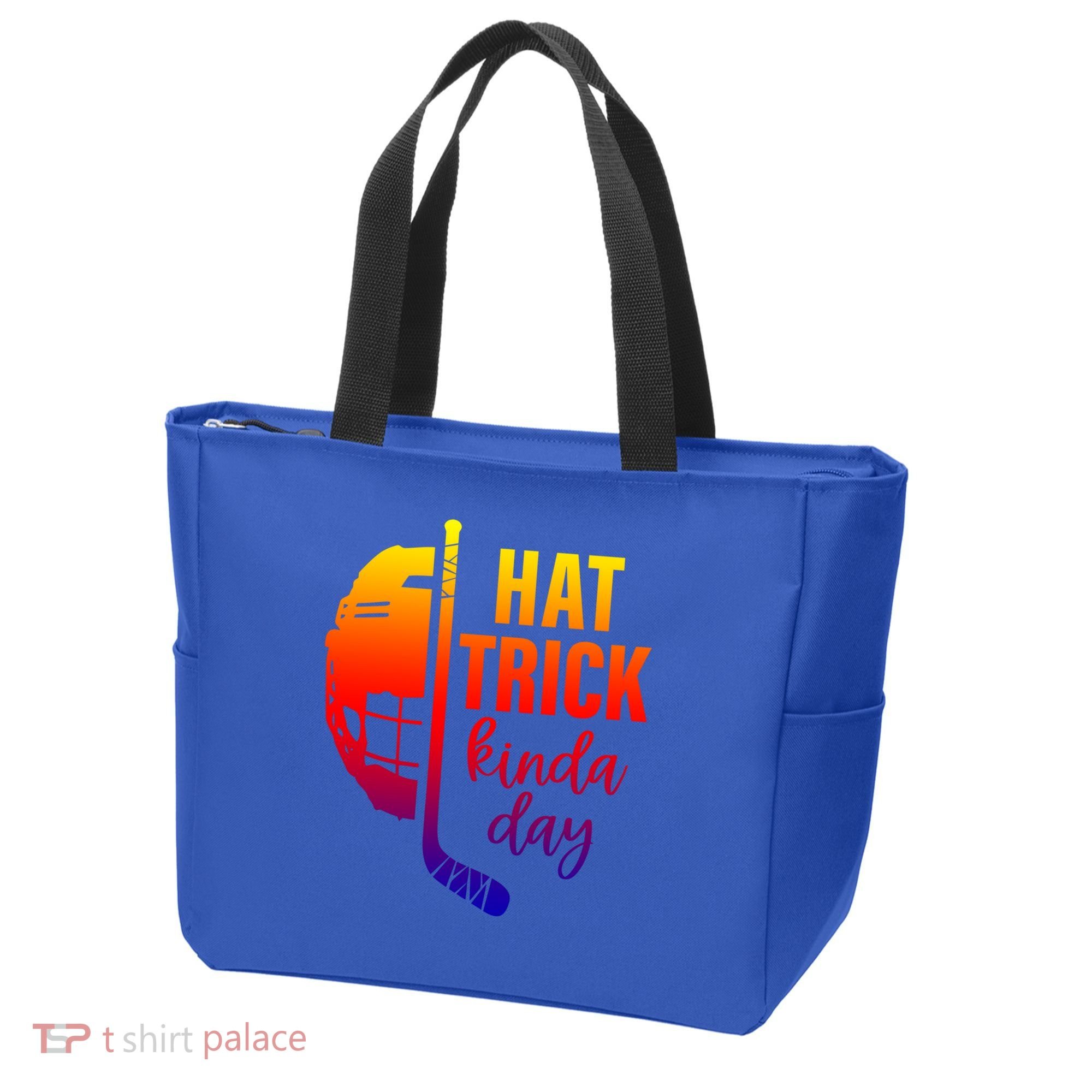 Ice Hockey Hat Trick Kinda Day Christmas Ice Hockey Player Gift Tote Bag