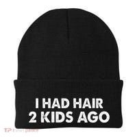 I Had Hair Ago Funny Bald Guy Bald Head Husband Funny Beanie thumb 0