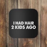 I Had Hair Ago Funny Bald Guy Bald Head Husband Funny Coaster thumb 0