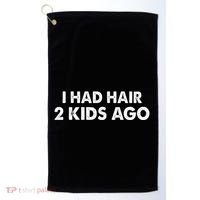 I Had Hair Ago Funny Bald Guy Bald Head Husband Funny Golf Towel thumb 0
