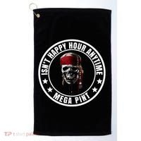 Isn't Happy Hour Anytime Mega Pint Pirate Golf Towel thumb 0