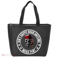 Isn't Happy Hour Anytime Mega Pint Pirate Tote Bag thumb 0