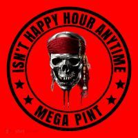 Isn't Happy Hour Anytime Mega Pint Pirate Santa Hat thumb 1
