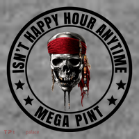 Isn't Happy Hour Anytime Mega Pint Pirate Baby Bodysuit thumb 2