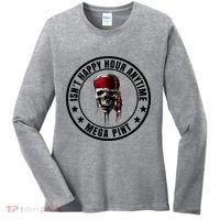Isn't Happy Hour Anytime Mega Pint Pirate Women's Long Sleeve Shirt thumb 0