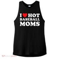 I Heart Hot Moms Baseball Mom Ladies PosiCharge Tri-Blend Wicking Tank thumb 0