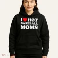 I Heart Hot Moms Baseball Mom Hoodie thumb 5