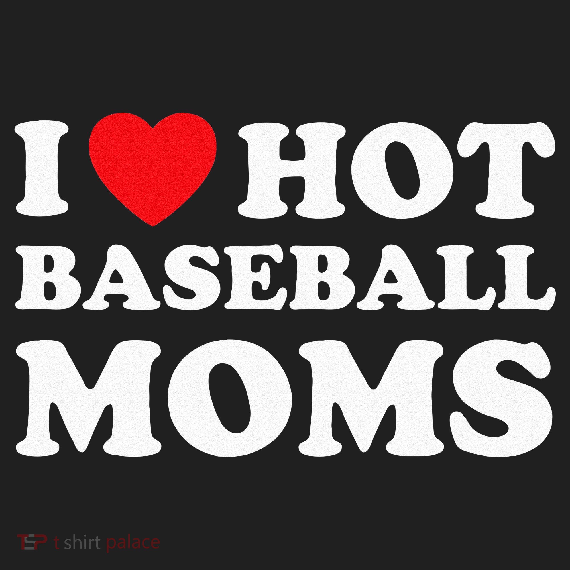 I Heart Hot Moms Baseball Mom Beanie