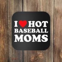 I Heart Hot Moms Baseball Mom Coaster thumb 0