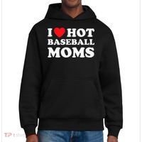 I Heart Hot Moms Baseball Mom District V.I.T. Heavyweight Hoodie thumb 0
