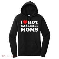 I Heart Hot Moms Baseball Mom Women's Hoodie thumb 0