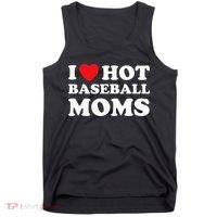 I Heart Hot Moms Baseball Mom Tank Top thumb 0