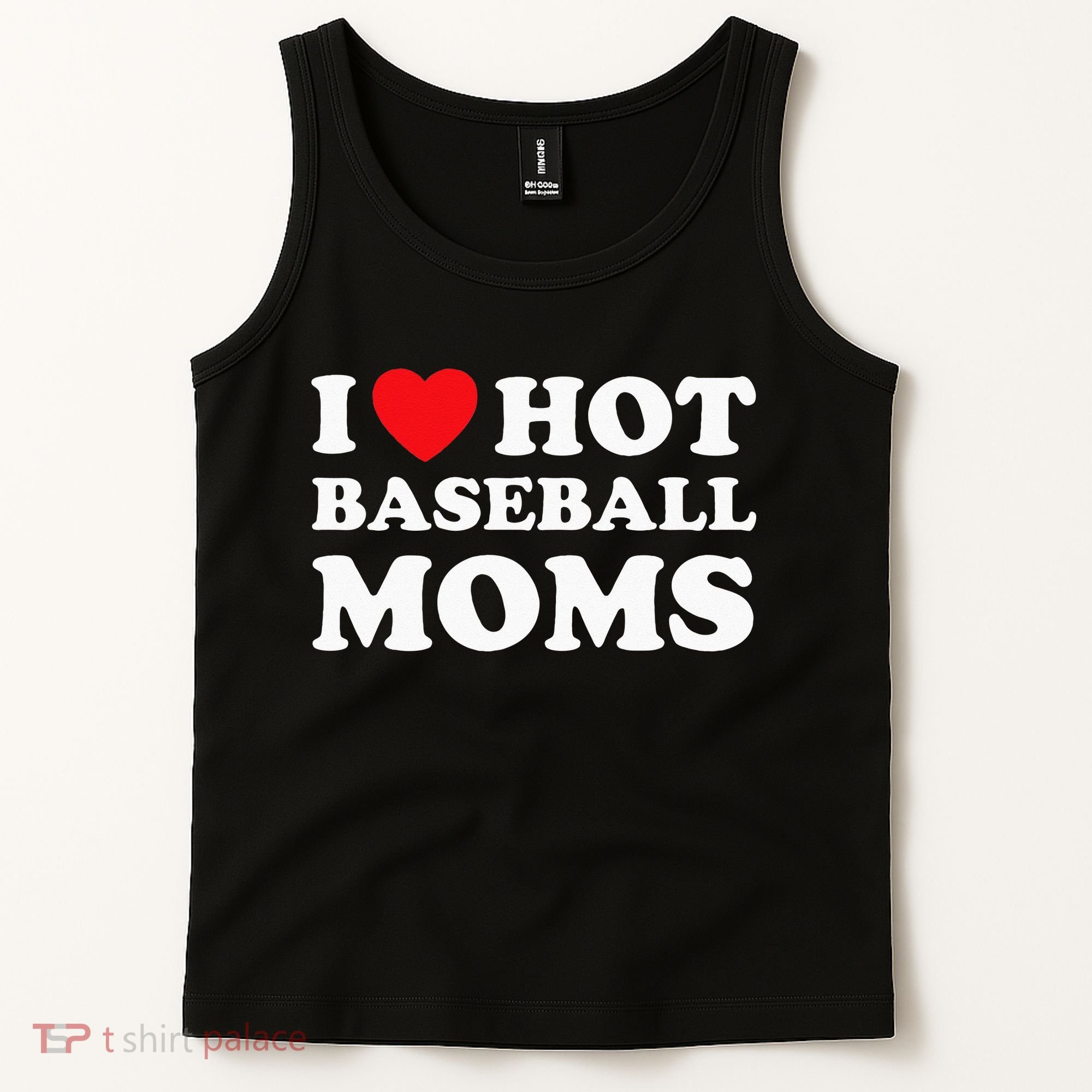 I Heart Hot Moms Baseball Mom Tank Top