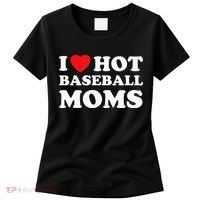I Heart Hot Moms Baseball Mom Women's T-Shirt thumb 0