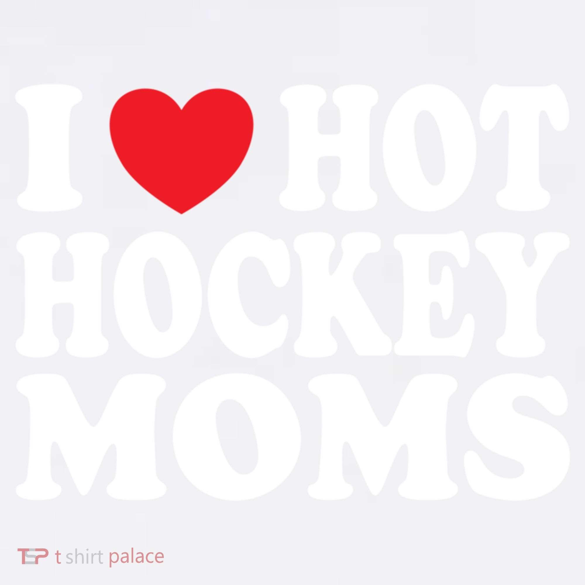 I Heart Hot Hockey Moms Funny I Love Moms Great Gift Women's Tank Top