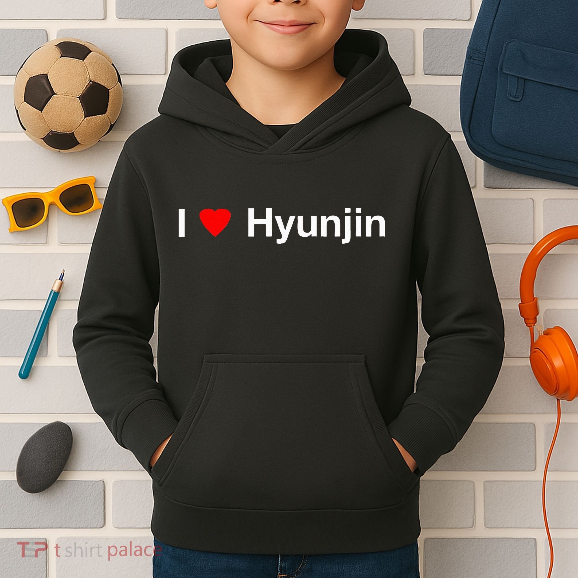 I Heart Hyunjin Kids Hoodie