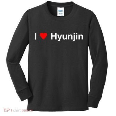 I Heart Hyunjin Kids Long Sleeve Shirt