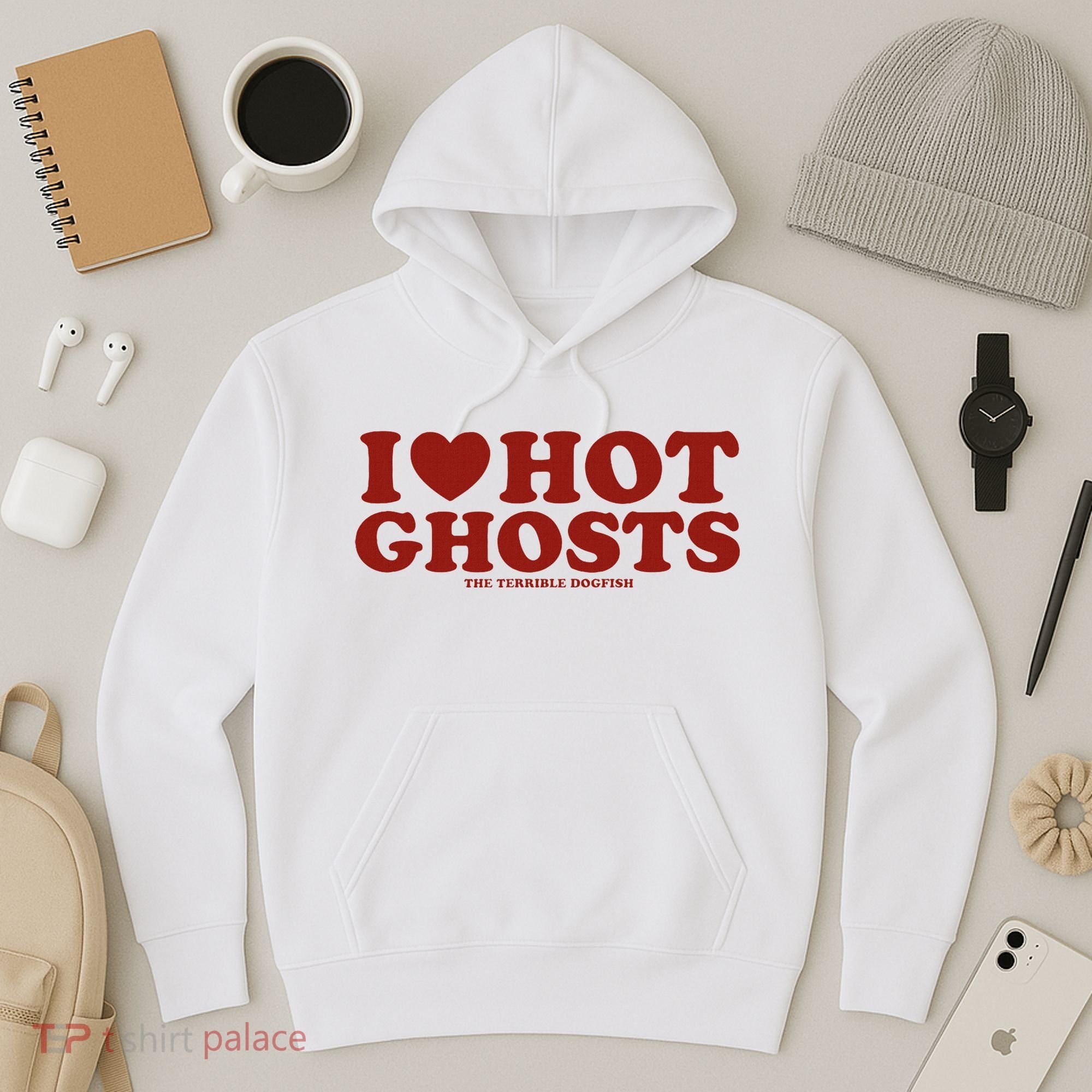 I Heart Hot Ghosts Hoodie