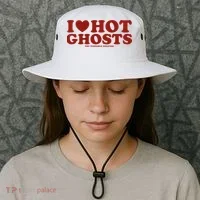 I Heart Hot Ghosts Bucket Hat thumb 3