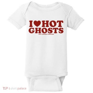 I Heart Hot Ghosts Baby Bodysuit