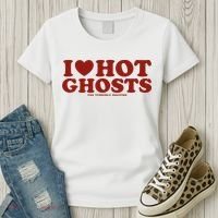 I Heart Hot Ghosts Women's T-Shirt thumb 3