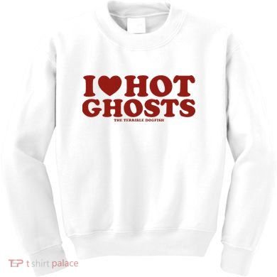 I Heart Hot Ghosts Kids Sweatshirt