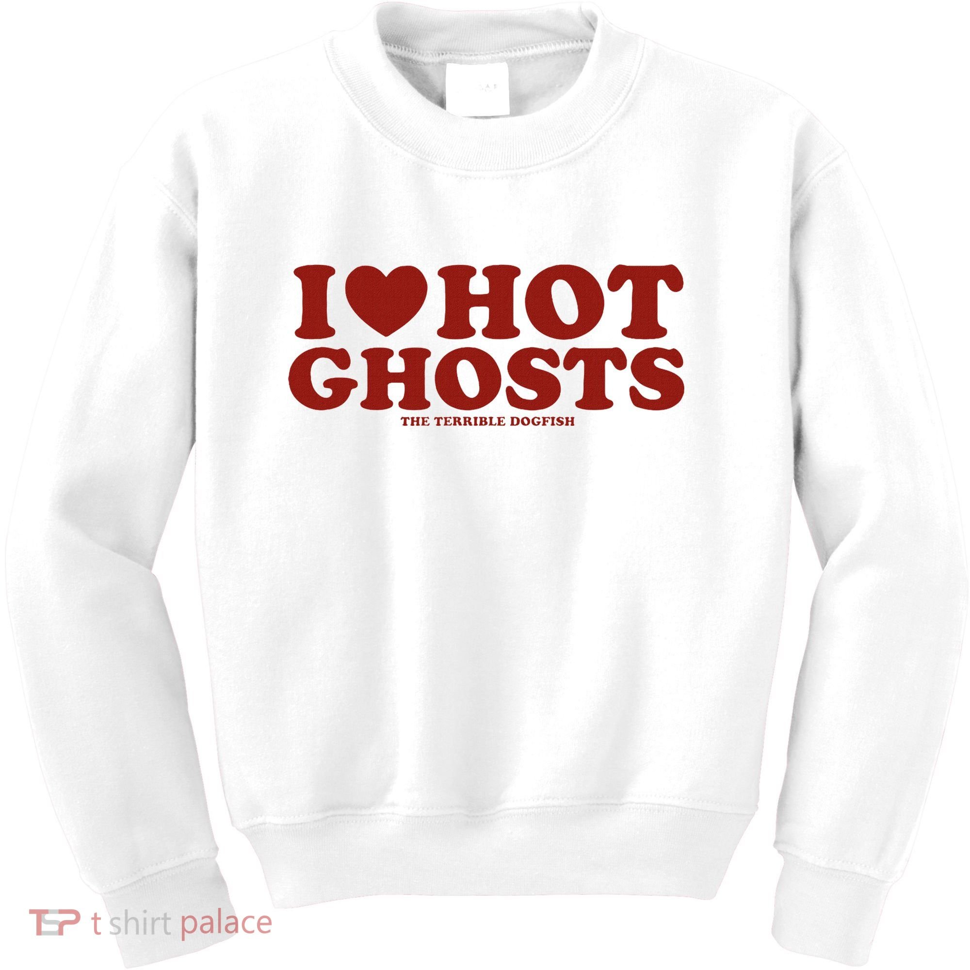 I Heart Hot Ghosts Kids Sweatshirt
