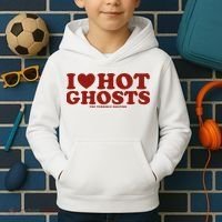 I Heart Hot Ghosts Kids Hoodie thumb 2