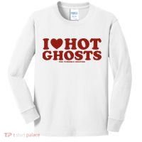 I Heart Hot Ghosts Kids Long Sleeve Shirt thumb 0