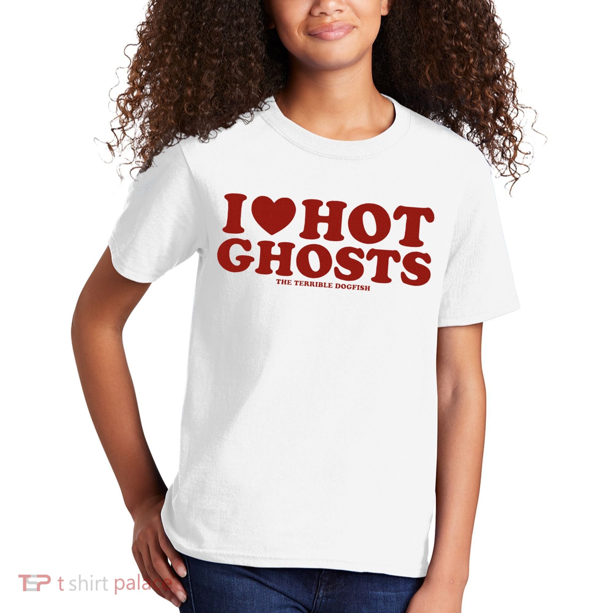 I Heart Hot Ghosts Kids T-Shirt