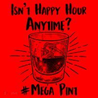 Isn't Happy Hour Anytime? #Mega Pint Santa Hat thumb 1