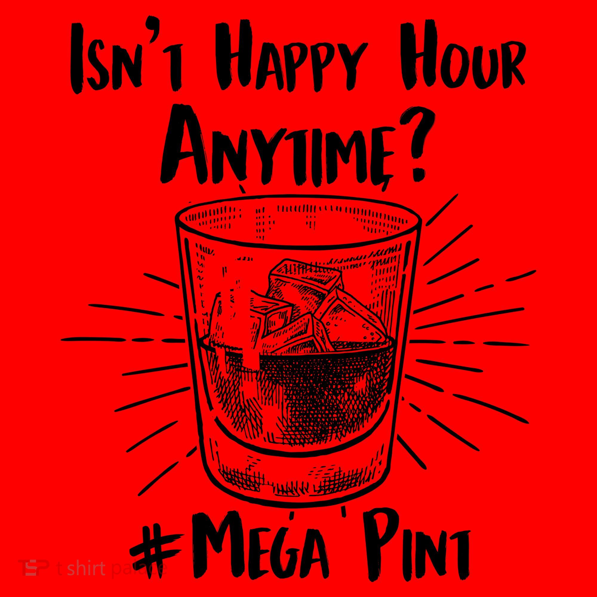 Isn't Happy Hour Anytime? #Mega Pint Santa Hat