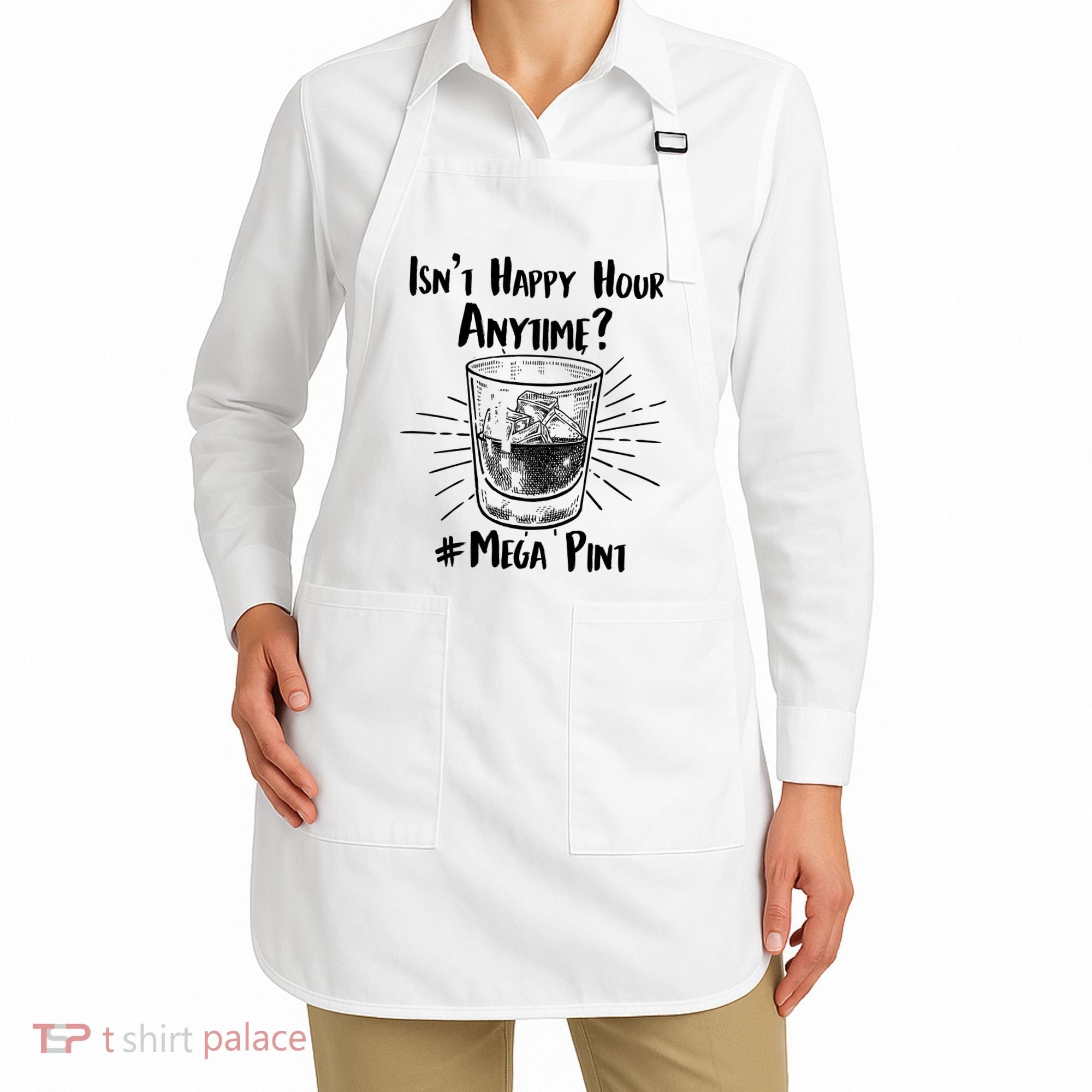 Isn't Happy Hour Anytime? #Mega Pint Apron