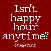 Isn't Happy Hour Anytime? #MegaPint Baby Bodysuit thumb 2