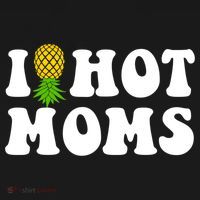 I Heart Hot Moms Meaningful Gift Upside Down Pineapple Cool Gift Women's Hoodie thumb 2