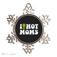 I Heart Hot Moms Meaningful Gift Upside Down Pineapple Cool Gift Ornament thumb 0