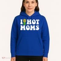 I Heart Hot Moms Meaningful Gift Upside Down Pineapple Cool Gift Hoodie thumb 5