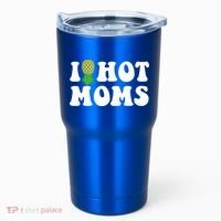 I Heart Hot Moms Meaningful Gift Upside Down Pineapple Cool Gift Tumbler thumb 0
