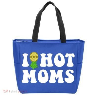 I Heart Hot Moms Meaningful Gift Upside Down Pineapple Cool Gift Tote Bag
