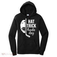 Ice Hockey Hat Trick Kinda Day Christmas Ice Hockey Player Women's Hoodie thumb 0