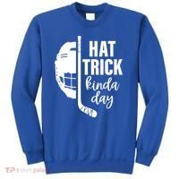 Ice Hockey Hat Trick Kinda Day Christmas Ice Hockey Player Sweatshirt thumb 0