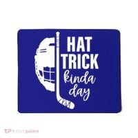 Ice Hockey Hat Trick Kinda Day Christmas Ice Hockey Player Mousepad thumb 0