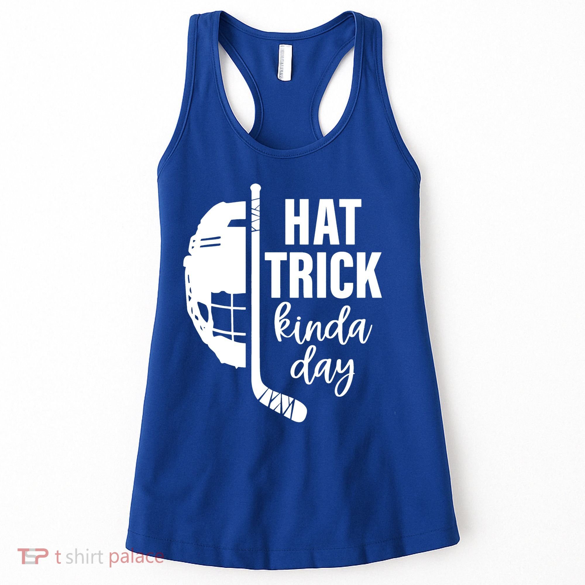 Ice Hockey Hat Trick Kinda Day Christmas Ice Hockey Player Women's Tank Top