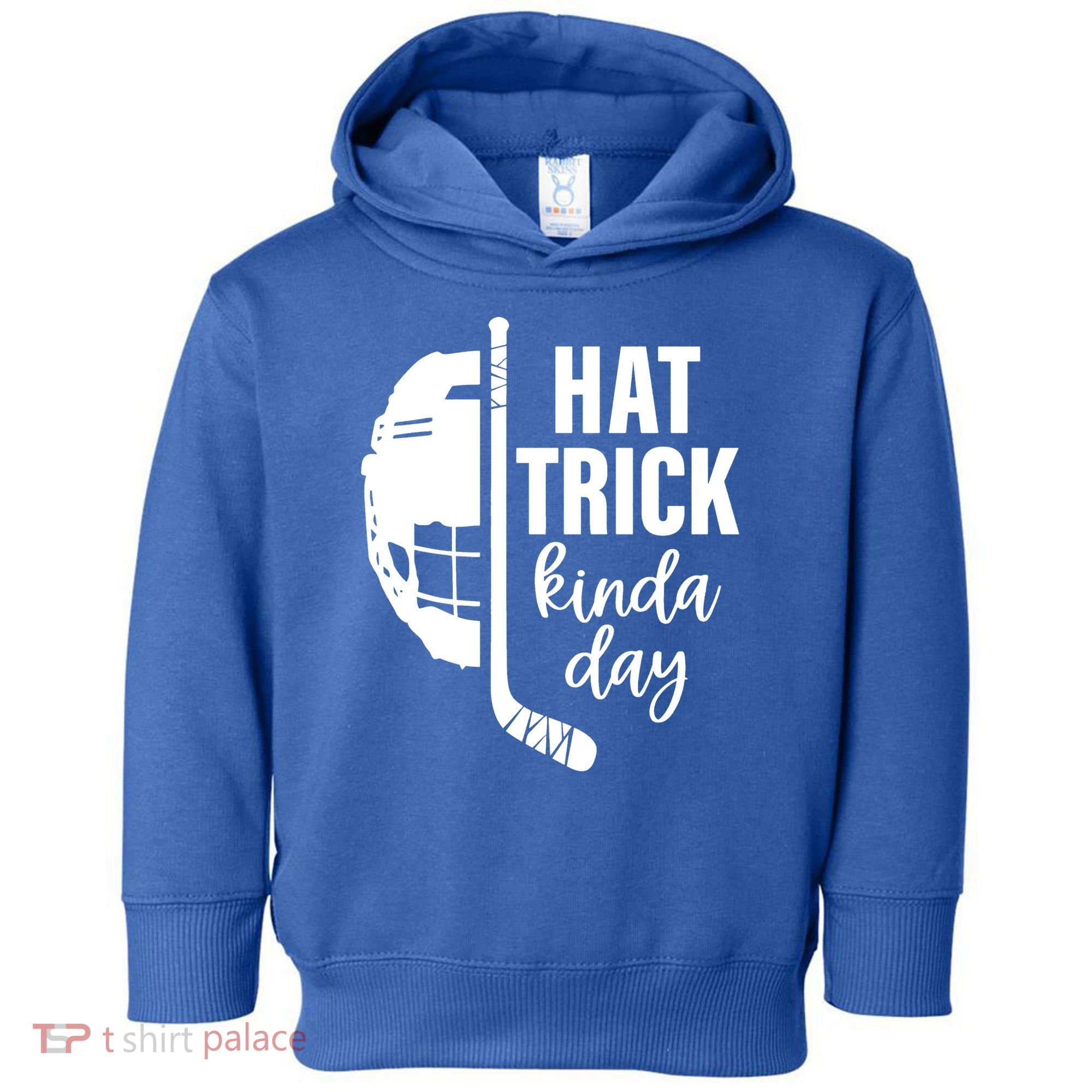 Ice Hockey Hat Trick Kinda Day Christmas Ice Hockey Player Toddler Hoodie