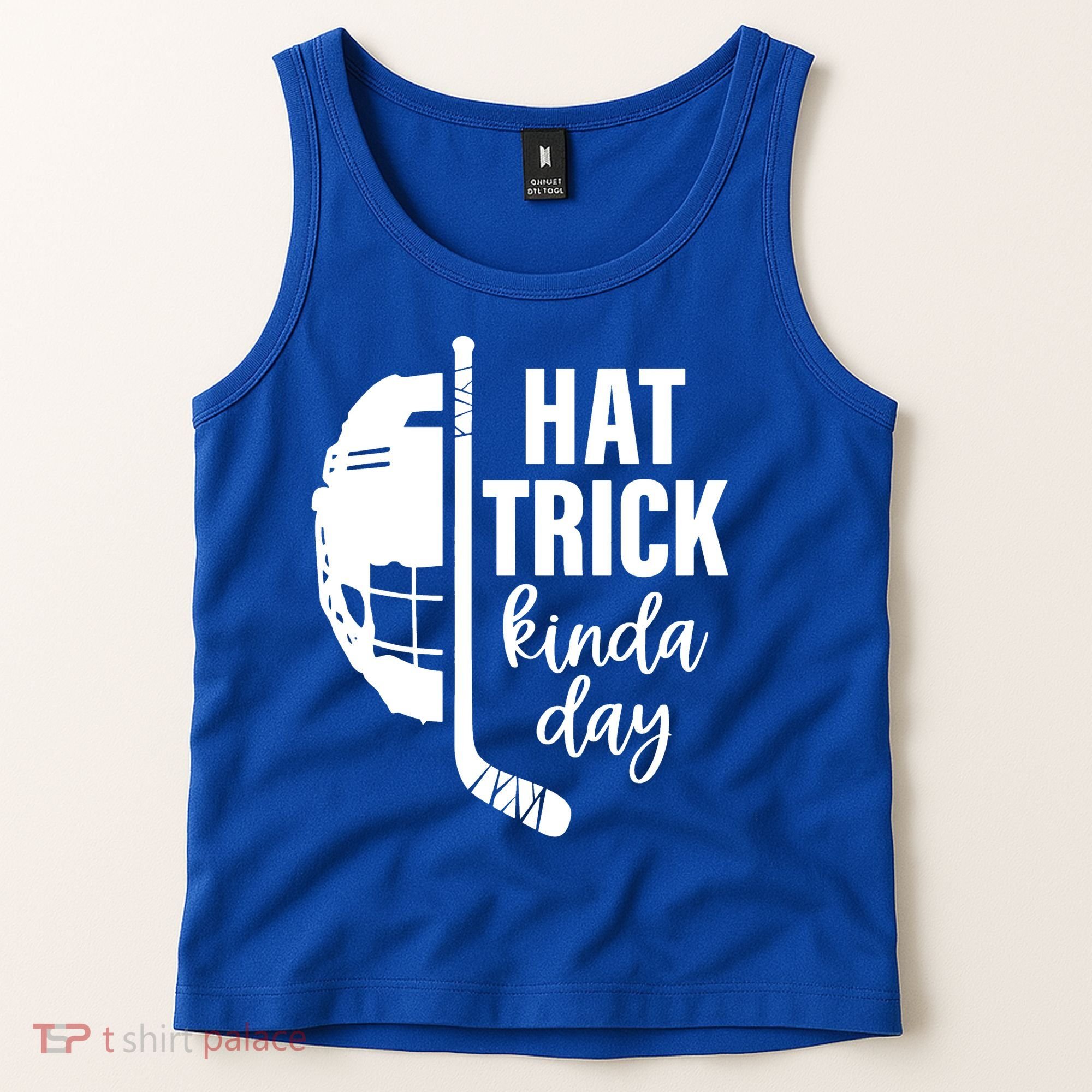Ice Hockey Hat Trick Kinda Day Christmas Ice Hockey Player Tank Top