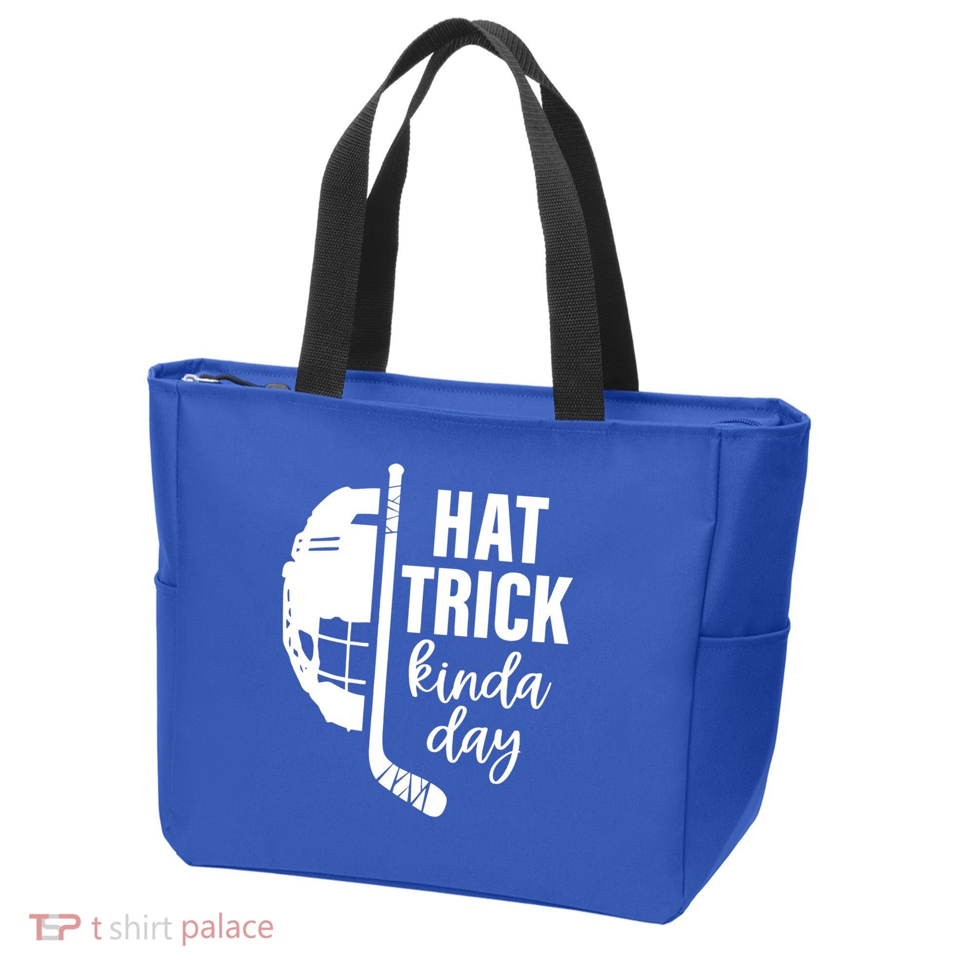 Ice Hockey Hat Trick Kinda Day Christmas Ice Hockey Player Tote Bag