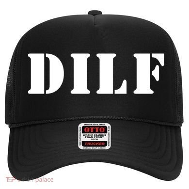 I Heart Hot Moms Designs Dilf Gift Black Small Hat